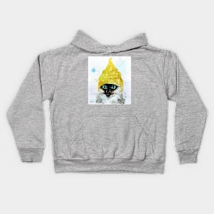 Yellow Knit Kids Hoodie